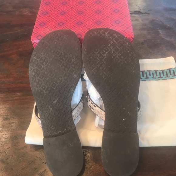 Tory Burch Roccia Python print Miller sandals - Picture 3 of 4